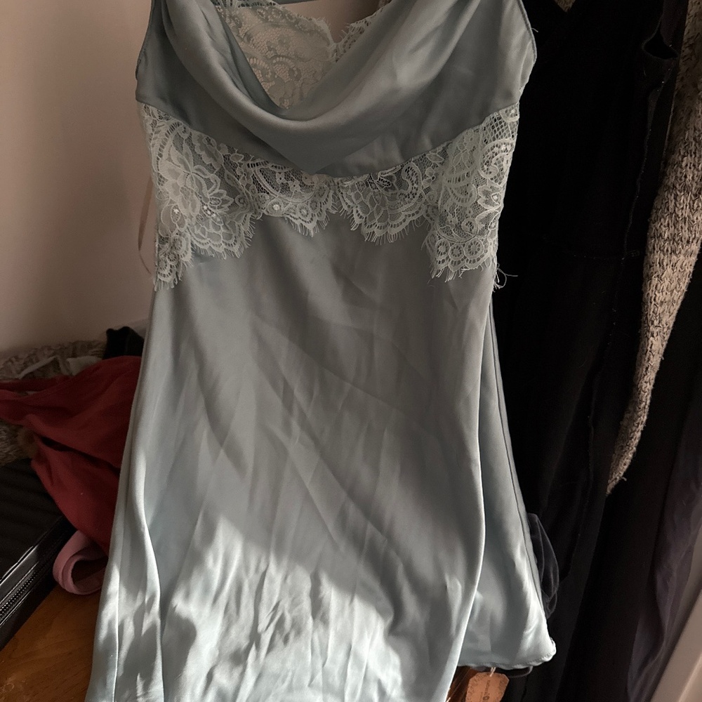 Forever 21 satin cowl neck